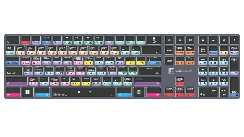 Adobe After Effects CC<br>TITAN Wireless Backlit Keyboard - Windows<br>